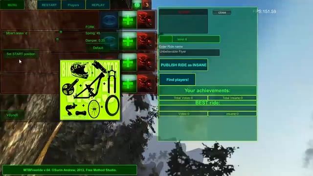 FREE GAME: MTBFreeride (Mountain Bike Simulator) смотреть онлайн