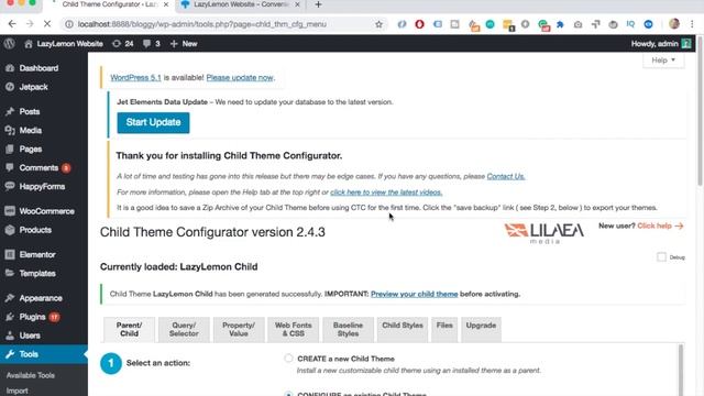 How To Create a WordPress Child Theme with a Plugin смотреть онлайн