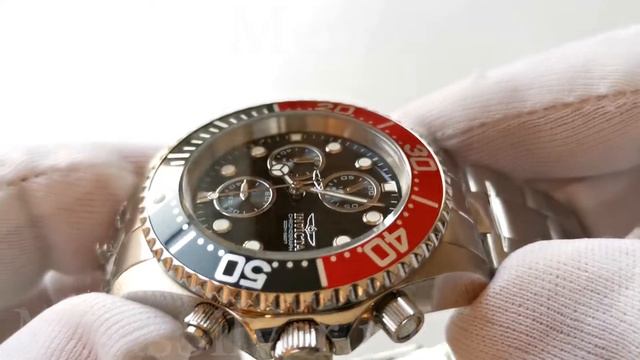 Мужские Часы Invicta Pro Diver 1770 в Дайверском Стиле Хронограф на Браслете "Пепси" Безель смотреть онлайн