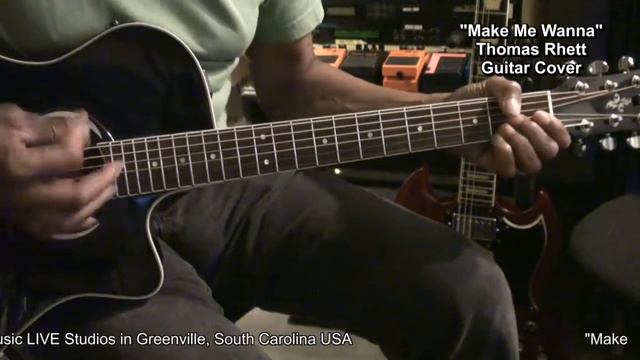 MAKE ME WANNA Thomas Rhett Guitar Cover - LESSON LINK BELOW @EricBlackmonGuitar смотреть онлайн