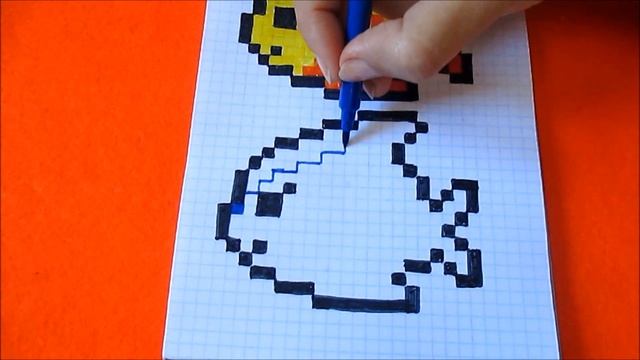 10 Рыбок - Как рисовать по клеточкам Рыбку Часть 1 Раскрашиваю 4 рыбки How to Draw Fish Pixel Art смотреть онлайн