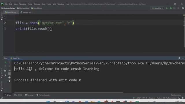 File Handling In Python | Open(), Read() & ReadLine() For Reading File | Python File Handling смотреть онлайн