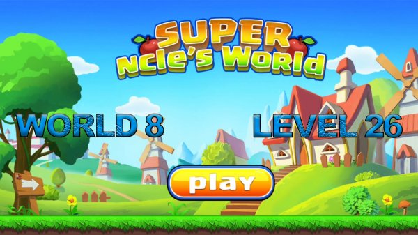 Super ncle's  World 8. Level 26.