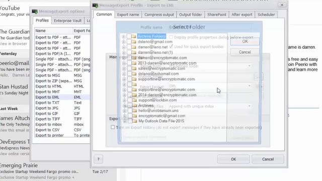 Saving Emails In Outlook To .EML Format