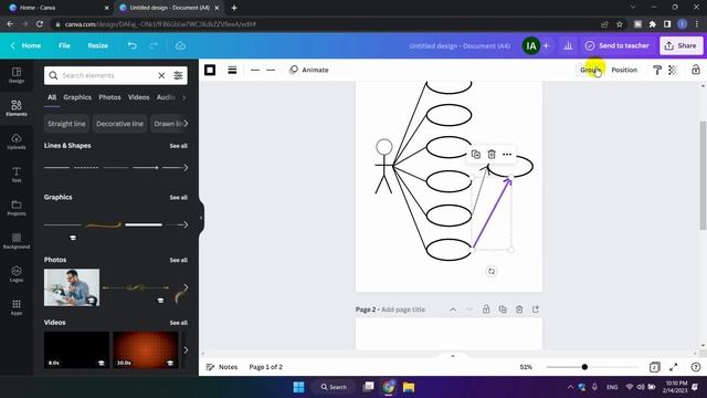 Use Case Diagram by Canva смотреть онлайн