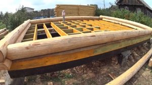 УКЛАДКА ПЕРВОГО ВЕНЦА СРУБА