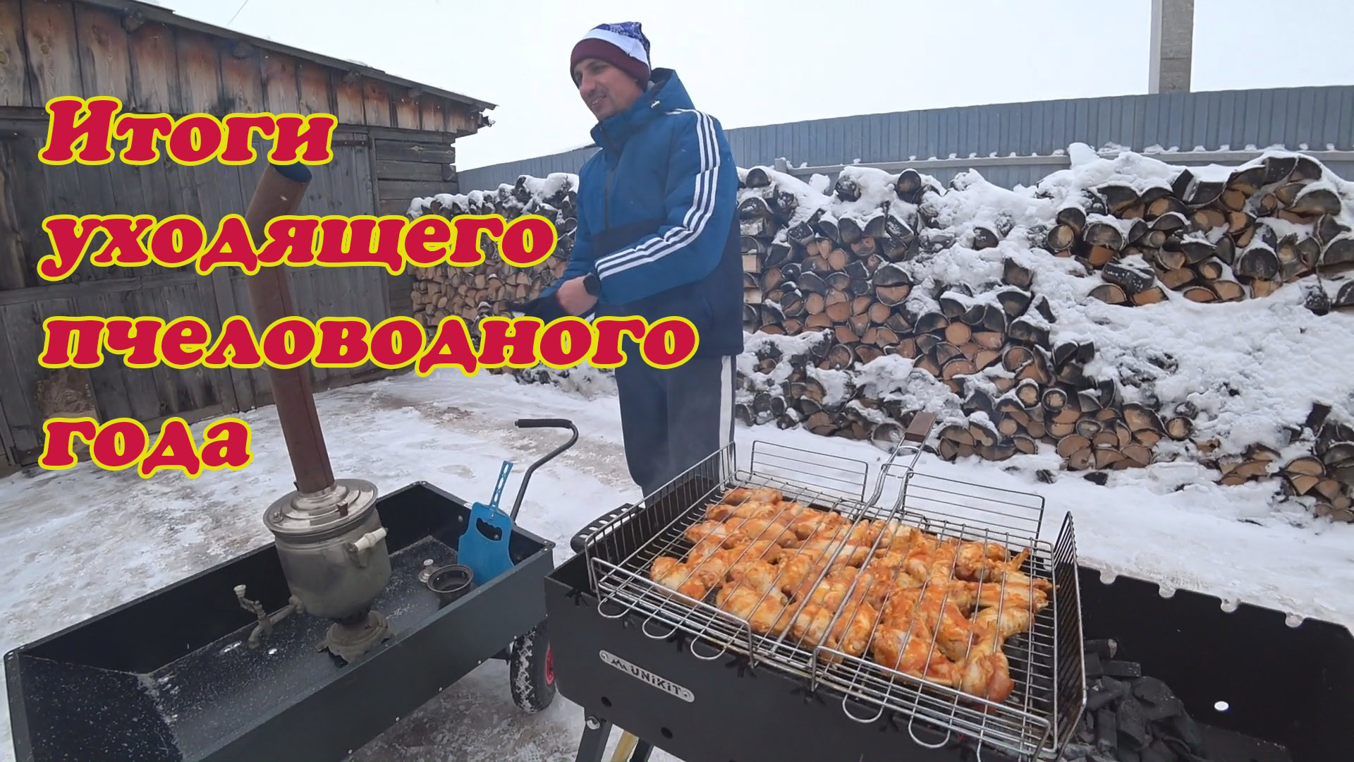 Итоги года 2023 года работы на пасеке, с жаркой шашлыков и чаем из самовара смотреть онлайн