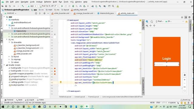 Firebase Authentication User Login Registration With Emil and Password Part 1 смотреть онлайн