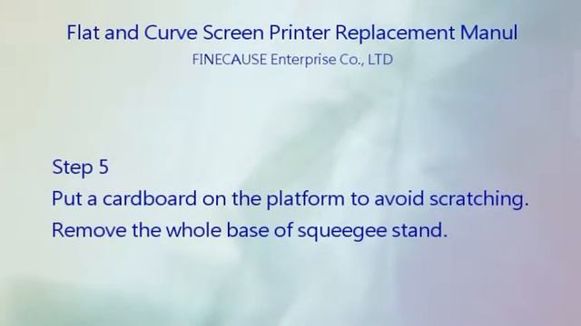Semiauto Screen Printer Series【Flat and Curve Screen Printer Replacement Manual】_Fine Cause Company смотреть онлайн