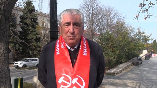 Севастополь  Поздравление Василия Михайловича Пархоменко с 7 ноября