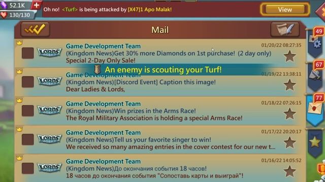 Lords Mobile - Собрал три гильдии вокруг своей ловушки. Стою до конца! смотреть онлайн