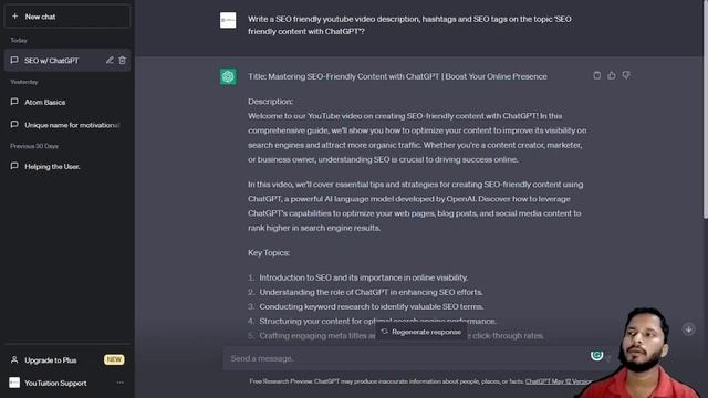 SEO Friendly Content with ChatGPT | ChatGPT Free Course Lecture-04 by Abhijeet Singh | Youtuition смотреть онлайн