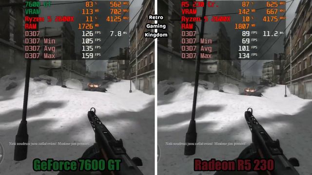 GeForce 7600 GT Vs Radeon R5 230 (HD 8450) Test In 5 Games (Capture Card)