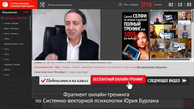 Физика нашей души: между чистым и грязным. Системно-векторная психология. Юрий Бурлан смотреть онлайн
