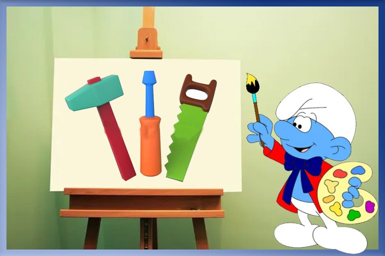 Как нарисовать пилу, отвертку и молоток детям смотреть онлайн