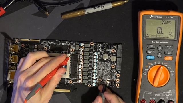 Probing a Gigabyte RTX 3090 Vision that died when trying to run New World смотреть онлайн