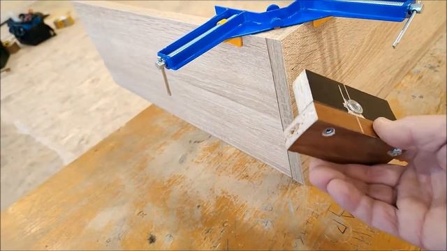 Шаблон-кондуктор для сверления отверстий под мебельные стяжки - конфирматы смотреть онлайн