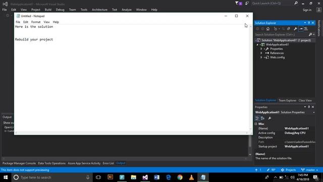 Object Reference not set the an instance of an object - Error Resolving - visual studio 2015 смотреть онлайн
