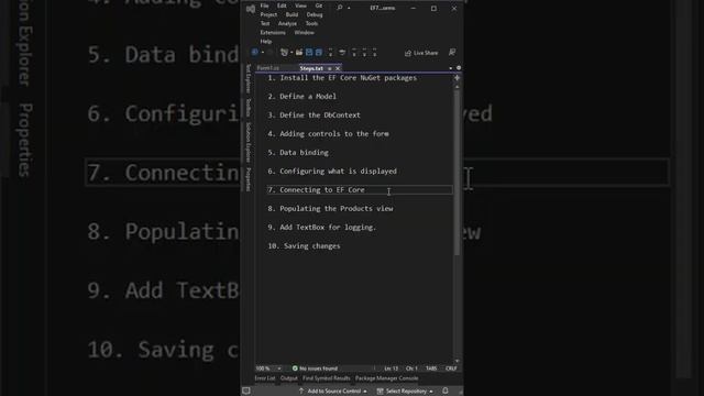 EF7 getting started with Windows Forms смотреть онлайн