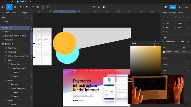 ASMR UI Designing in FIGMA - STRIPE - No Talking | Silent смотреть онлайн