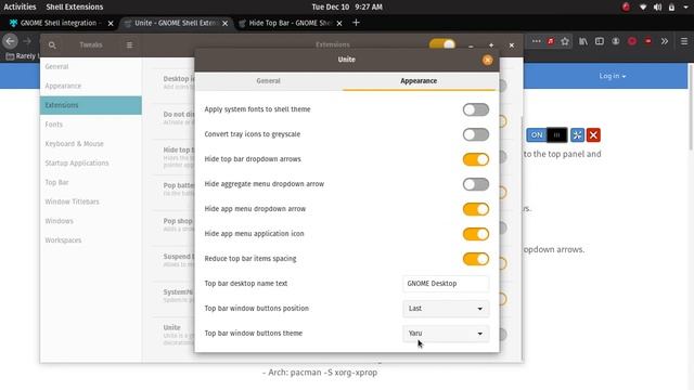 Fix and reduce Title Bar,Top Bar in Ubuntu,Pop OS (Gnome Desktop Environment) смотреть онлайн