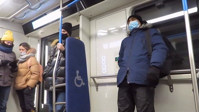 Поездка на метропоезде 81-765.4К № 65405 в Казанском Метро . (05.01.2022) смотреть онлайн