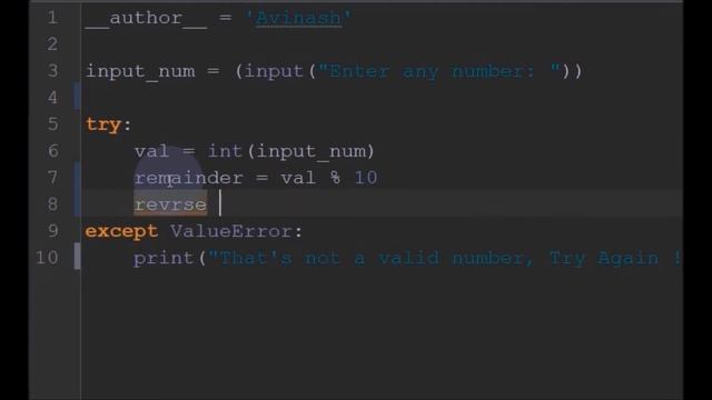 Python Program to find reverse of a number || Programming In Python смотреть онлайн