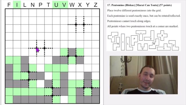 (Puzzle GP 2023, Round 2) Pentomino Blokus смотреть онлайн