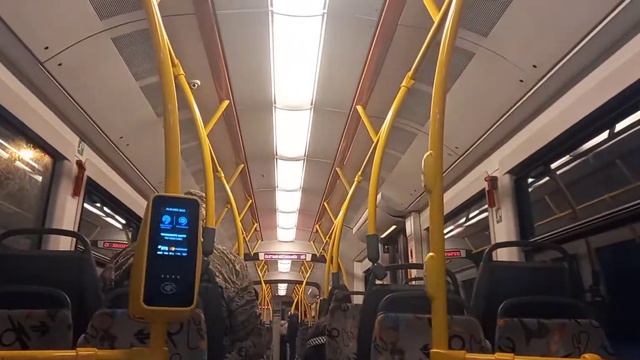 (Поездка на трамвае) 71-414 Pesa №3502. [маршрут 21] смотреть онлайн