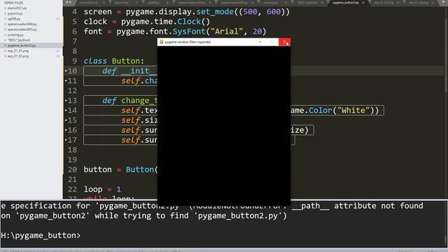 Pygame's Button... fun! смотреть онлайн
