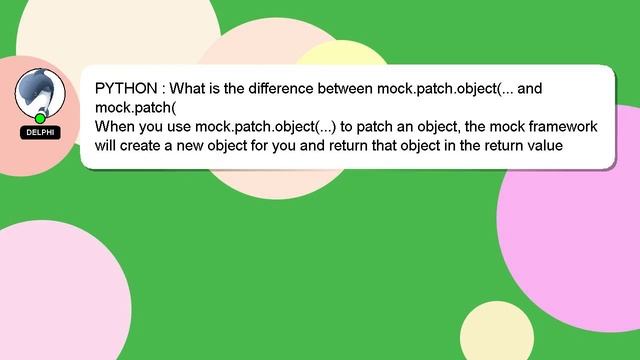 PYTHON : What is the difference between mock.patch.object(... and mock.patch( смотреть онлайн
