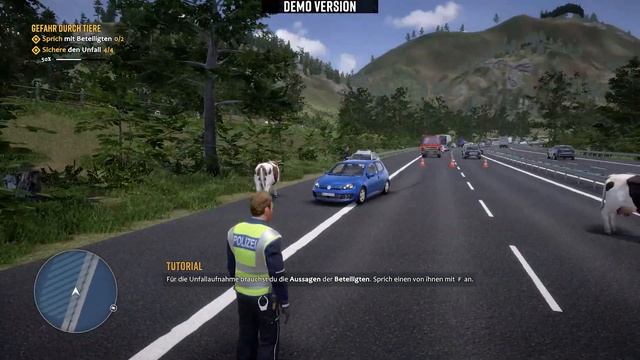 Autobahn Polizei Simulator 3 Demo - Da werden ja die Kühe verrückt смотреть онлайн