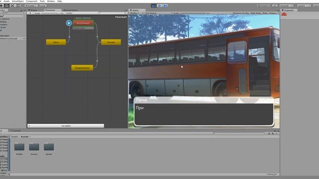 Создаем визуальную новеллу в Unity3D 5 [Урок 2] - Сюжетное меню смотреть онлайн