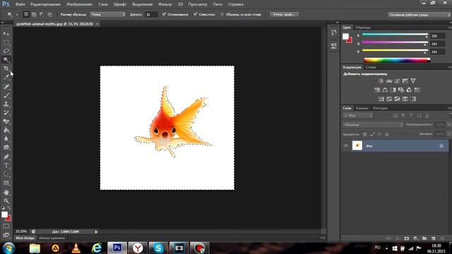 Как убрать белый фон с картинки в Фотошопе CS6 смотреть онлайн