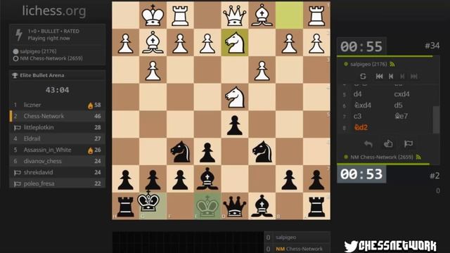 Elite Bullet Arena Speed Chess Tournament [213] смотреть онлайн