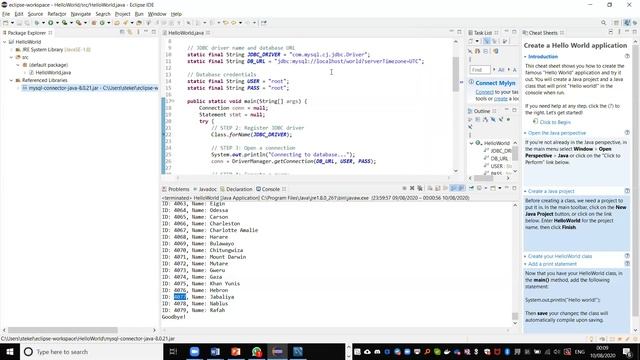 How to connect a Java project in Eclipse to MySQL (Hebrew) смотреть онлайн
