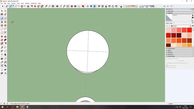 Мини урок как создать без плагинов вазу, или цилиндрические фигуры в SketchUp! смотреть онлайн