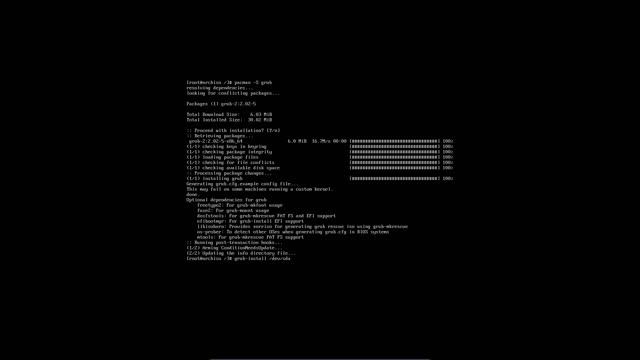 Arch Linux : 49 installing grub on BIOS смотреть онлайн
