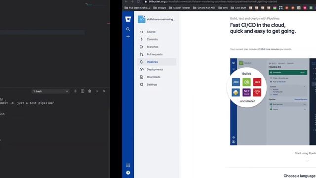 Mastering Bitbucket Pipelines - Lesson 3: Creating Your First Pipeline смотреть онлайн