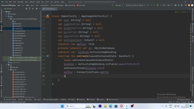 Part 4 Restaurant billing app | Android Studio Projects | Kotlin смотреть онлайн