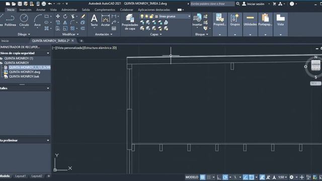 ACTIVIDAD 2.4 Autodesk AutoCAD 2021 QUINTA MONROY TAREA 2 dwg 2021 06 16 01 11 16 смотреть онлайн