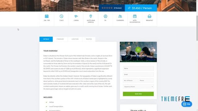 TourPress - Travel Booking WordPress Theme смотреть онлайн