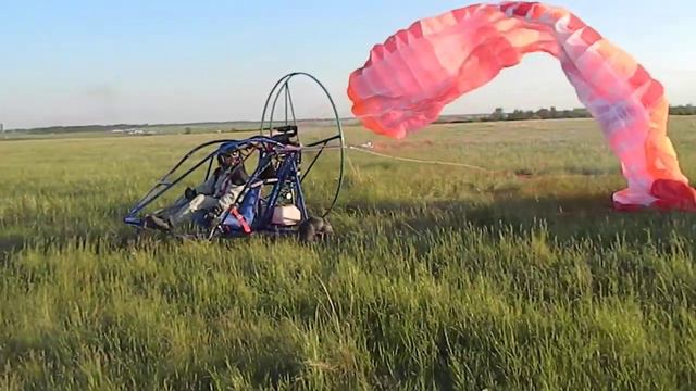 Алейский одноместный аэрошют (полет) смотреть онлайн