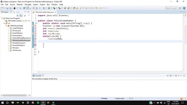 Java program to check Number is palindrome or not? смотреть онлайн