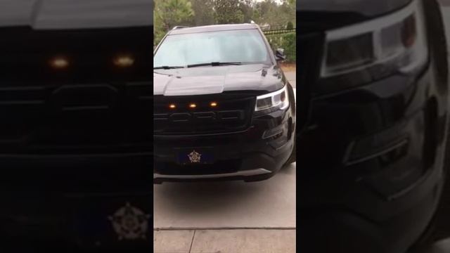 my 2016 ford explorer led raptor grill all wired up part 1 смотреть онлайн