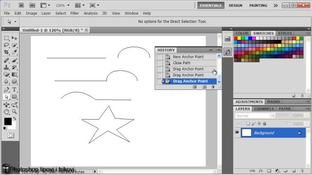 Pen Tool i Freeform Pen alati u Adobe Photoshop CS5 смотреть онлайн