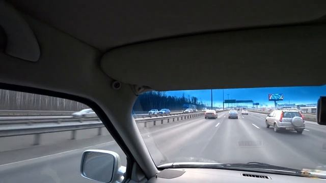VW Bus T4 Multivan, Petrol, 85kw, Onboard Drive, POV. Ringway St.Petersburg.
