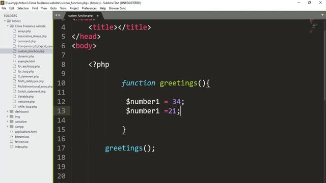 PHP custom function tutorial in (urdu/hindi) смотреть онлайн