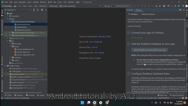 How to Create a Custom Email and Password Login with Firebase Authentication in Android Studio смотреть онлайн