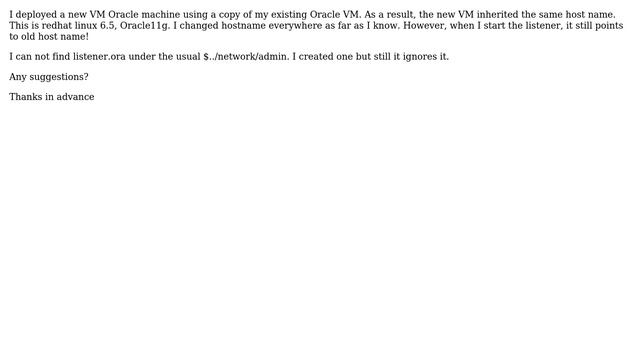 Databases: Listener.ora problem when I copy OVA смотреть онлайн